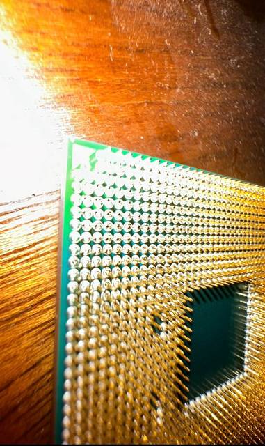 Enderezado de pines de CPU